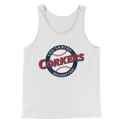 Los Santos Corkers Men/Unisex Tank Top White | Funny Shirt from Famous In Real Life