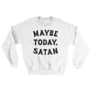 Maybe Today Satan Ugly Sweater White | Funny Shirt from Famous In Real Life