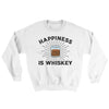 Happiness Is Whiskey Ugly Sweater White | Funny Shirt from Famous In Real Life