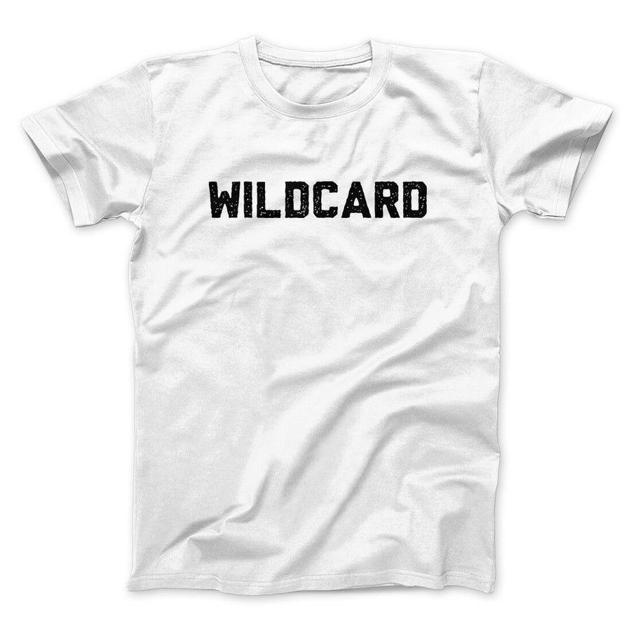 Wildcard Funny Men/Unisex T-Shirt White | Funny Shirt from Famous In Real Life