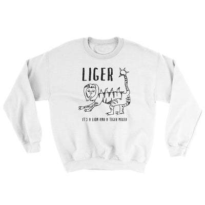 Liger Ugly Sweater White | Funny Shirt from Famous In Real Life