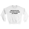 Instead Of Gifts I’m Giving Everyone My Opinion Ugly Sweater White | Funny Shirt from Famous In Real Life