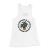 Support Plant Parenthood Women's Flowey Racerback Tank Top White | Funny Shirt from Famous In Real Life