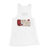 Ed's Mammoth Ribs Women's Flowey Racerback Tank Top White | Funny Shirt from Famous In Real Life
