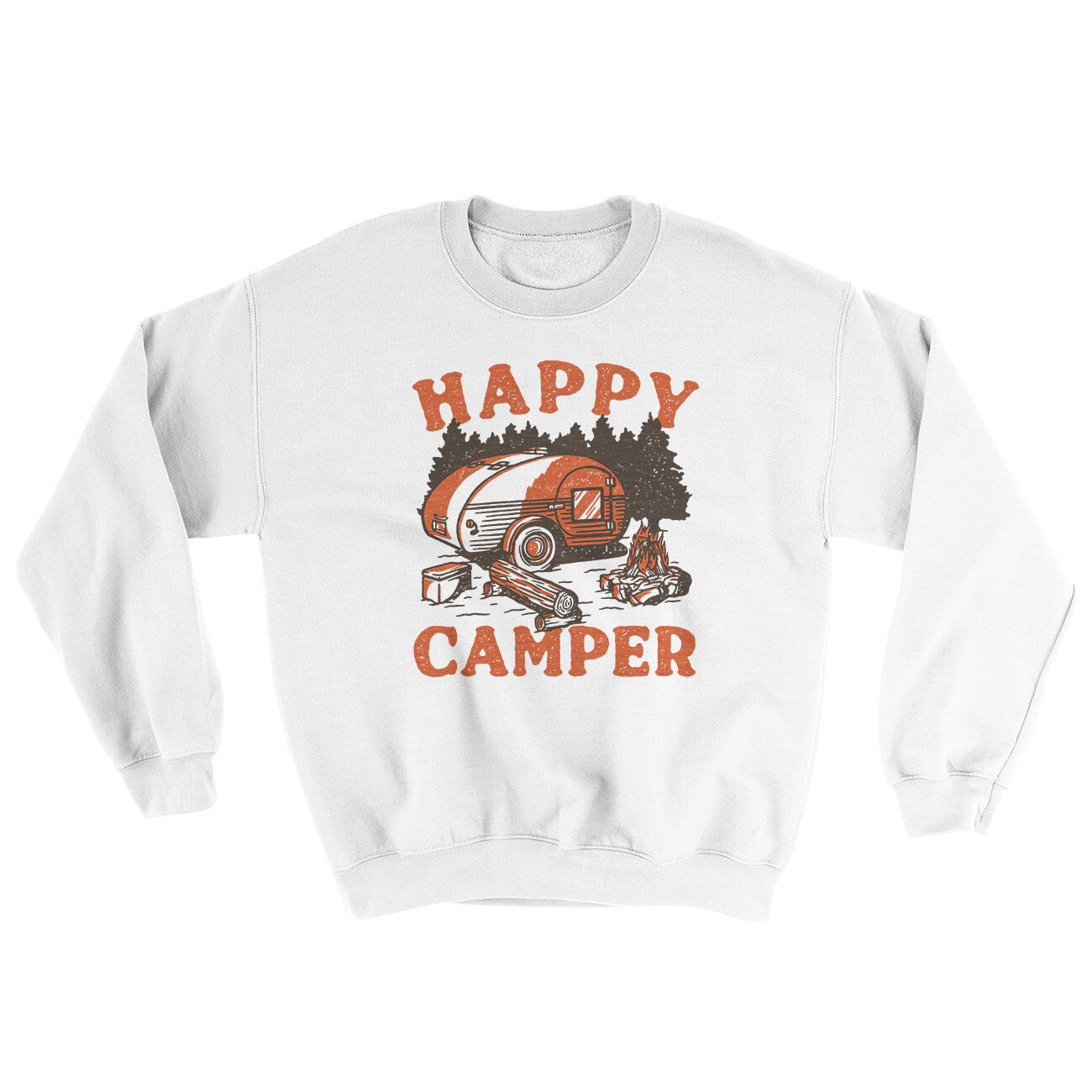 Happy Camper Ugly Sweater | Funny Shirt from Famous In Real Life