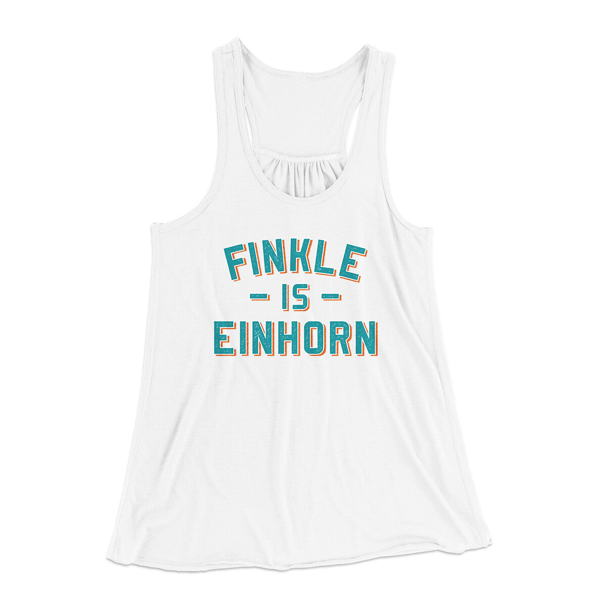 Finkle Is Einhorn Women's Flowey Racerback Tank Top | Funny Shirt from Famous In Real Life