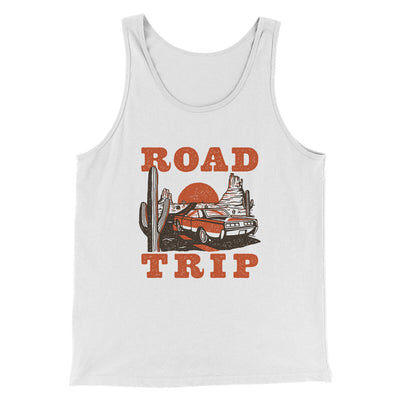Road Trip Men/Unisex Tank Top White | Funny Shirt from Famous In Real Life