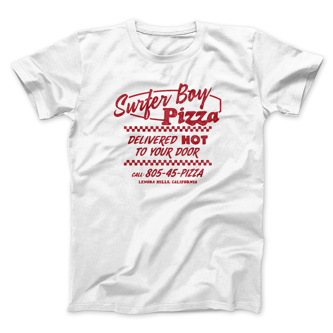 Surfer Boy Pizza Men/Unisex T-Shirt | Funny Shirt from Famous In Real Life