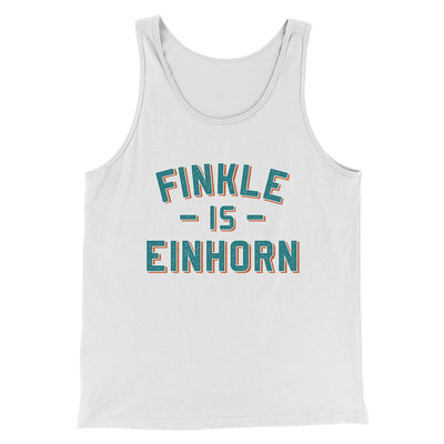 Finkle Is Einhorn Funny Movie Men/Unisex Tank Top White | Funny Shirt from Famous In Real Life