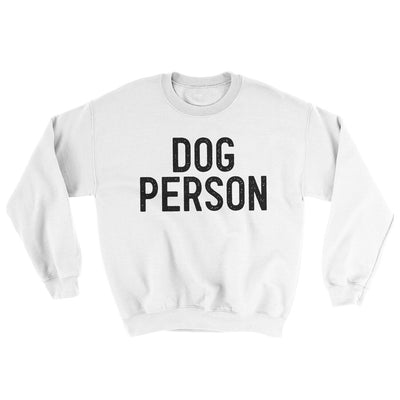 Dog Person Ugly Sweater White | Funny Shirt from Famous In Real Life