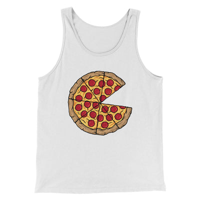Pizza Slice Couple's Shirt Men/Unisex Tank Top White | Funny Shirt from Famous In Real Life