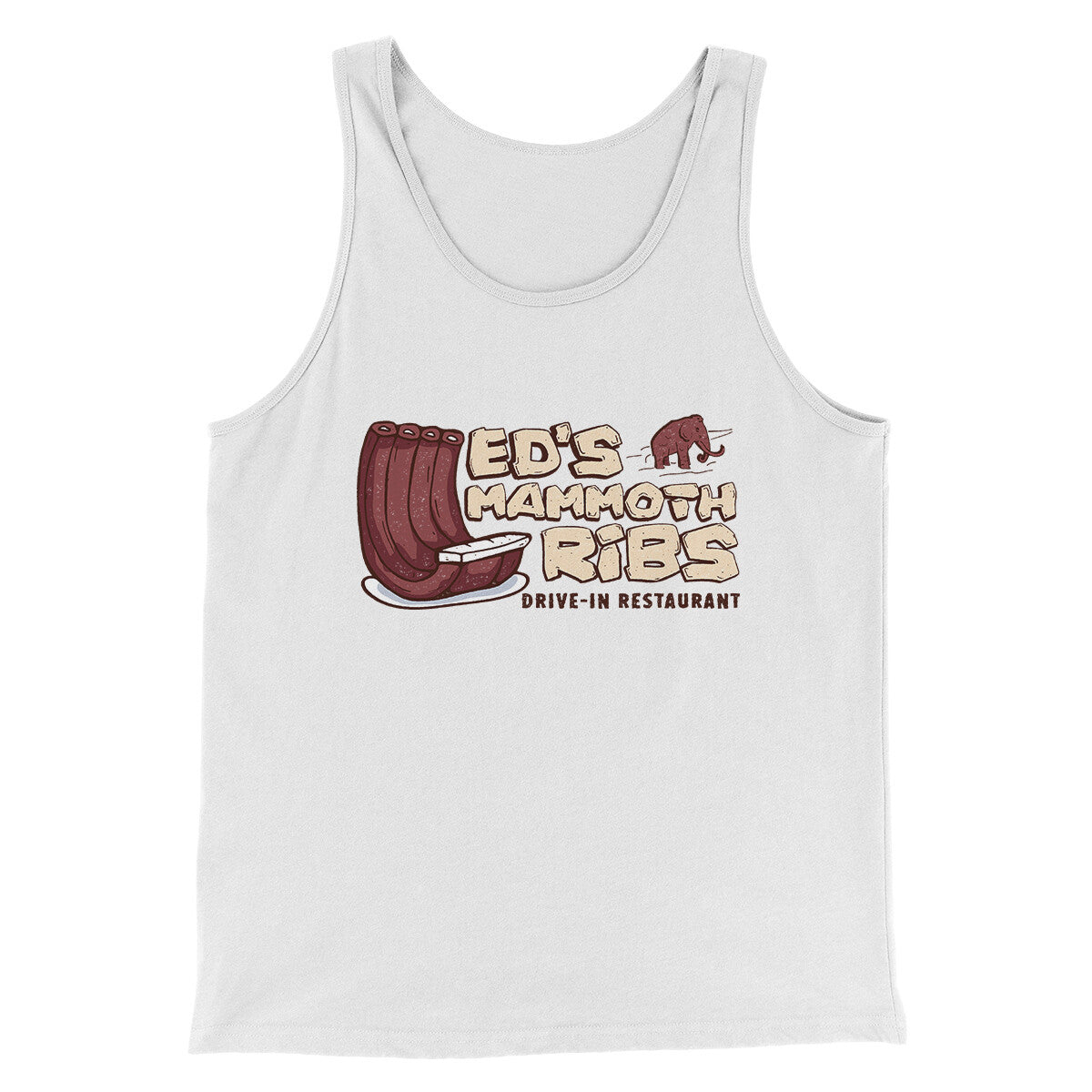 Ed's Mammoth Ribs Men/Unisex Tank Top | Funny Shirt from Famous In Real Life