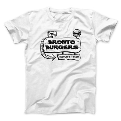 Bronto Burgers Men/Unisex T-Shirt White | Funny Shirt from Famous In Real Life